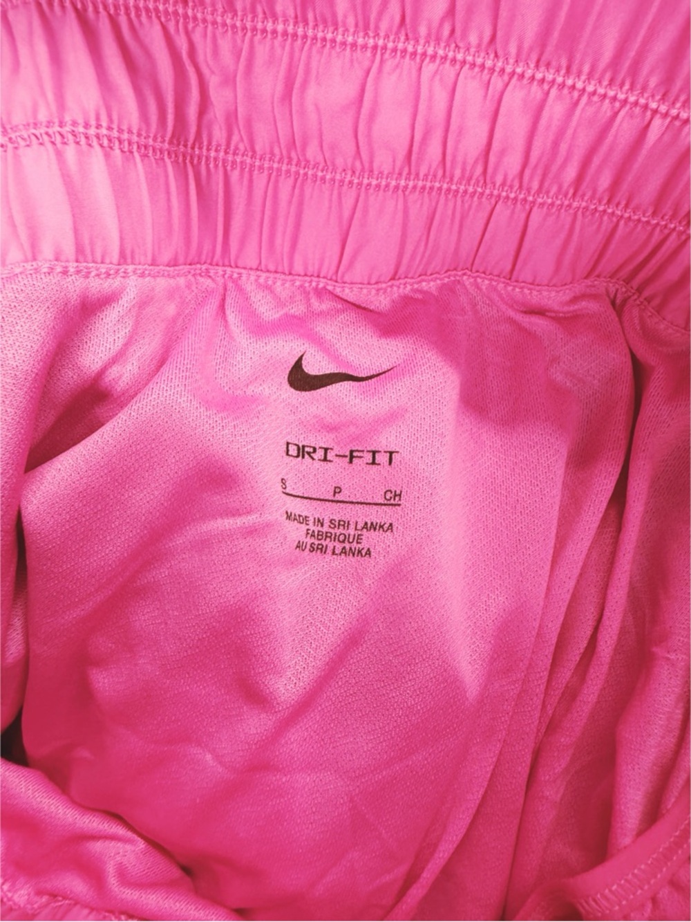NWT Nike One Pink Dri-FIT Ultra High-Waisted 3” Brief-Lined Shorts, Size Small - Picture 6 of 11